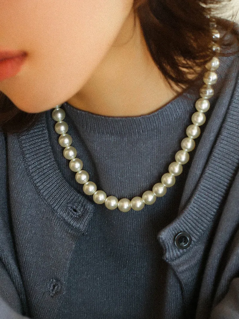 10mm Pearl Beads Necklace