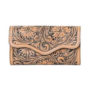 American Darling Floral Tooled Aztec Leather Handbag Purse ADBG772