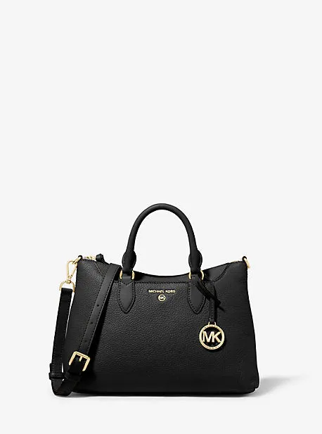 Austen Small Pebbled Leather Satchel