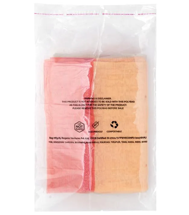Biodegradable Industrially Compostable Garment Packing Bags - Pack of 100