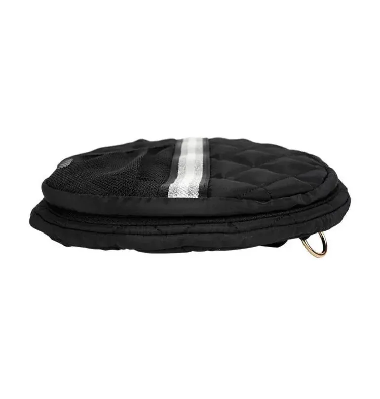 Black Quilted Pickleball Sling Bag
