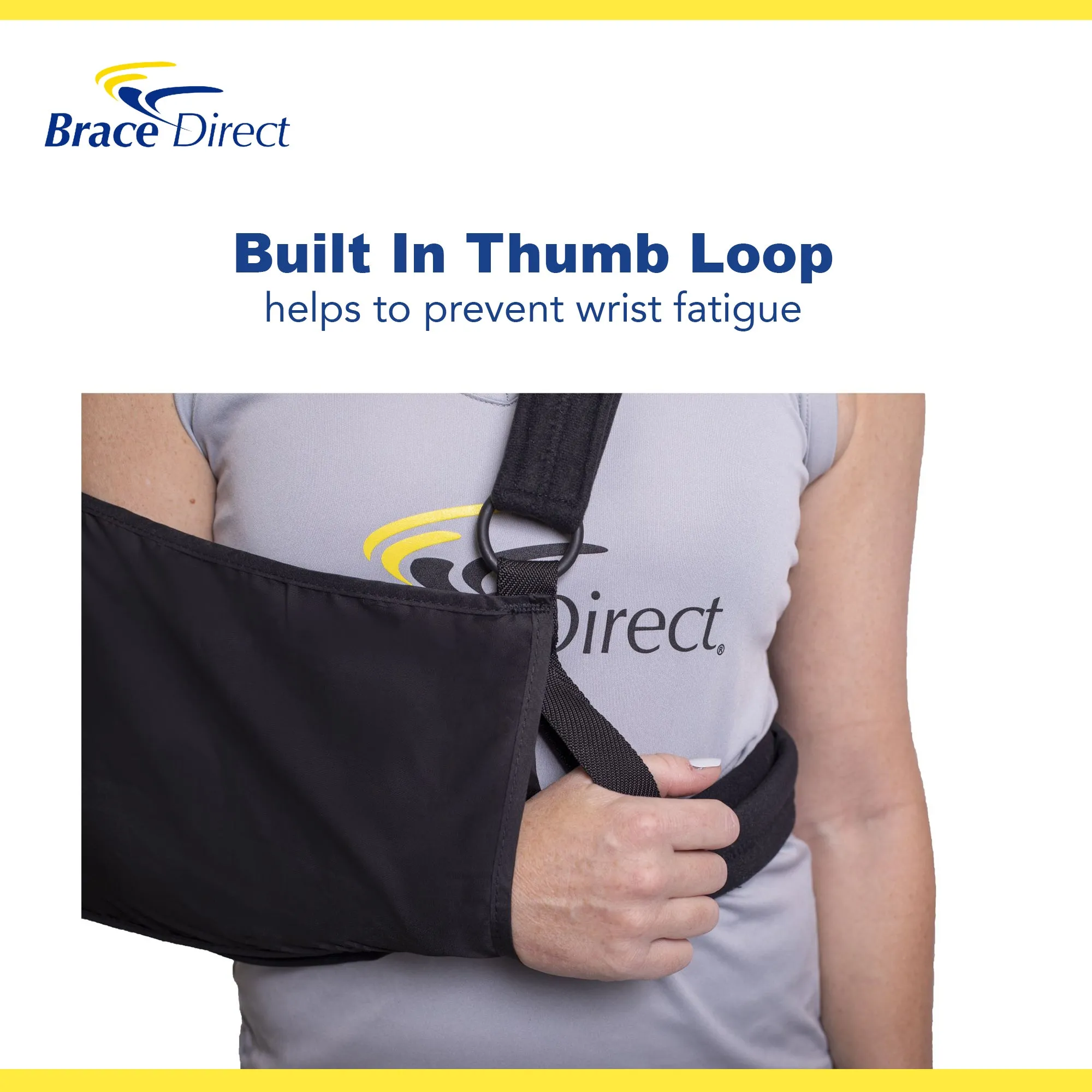 Brace Direct Deluxe Shoulder Immobilizer - Complete Support for Rotator Cuff & Joint Recovery