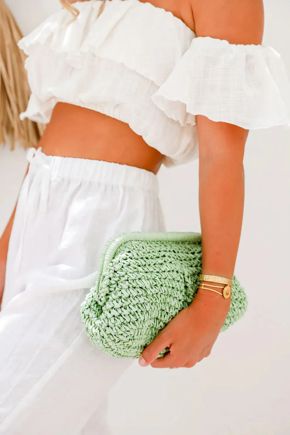 Carnival Woven Clutch