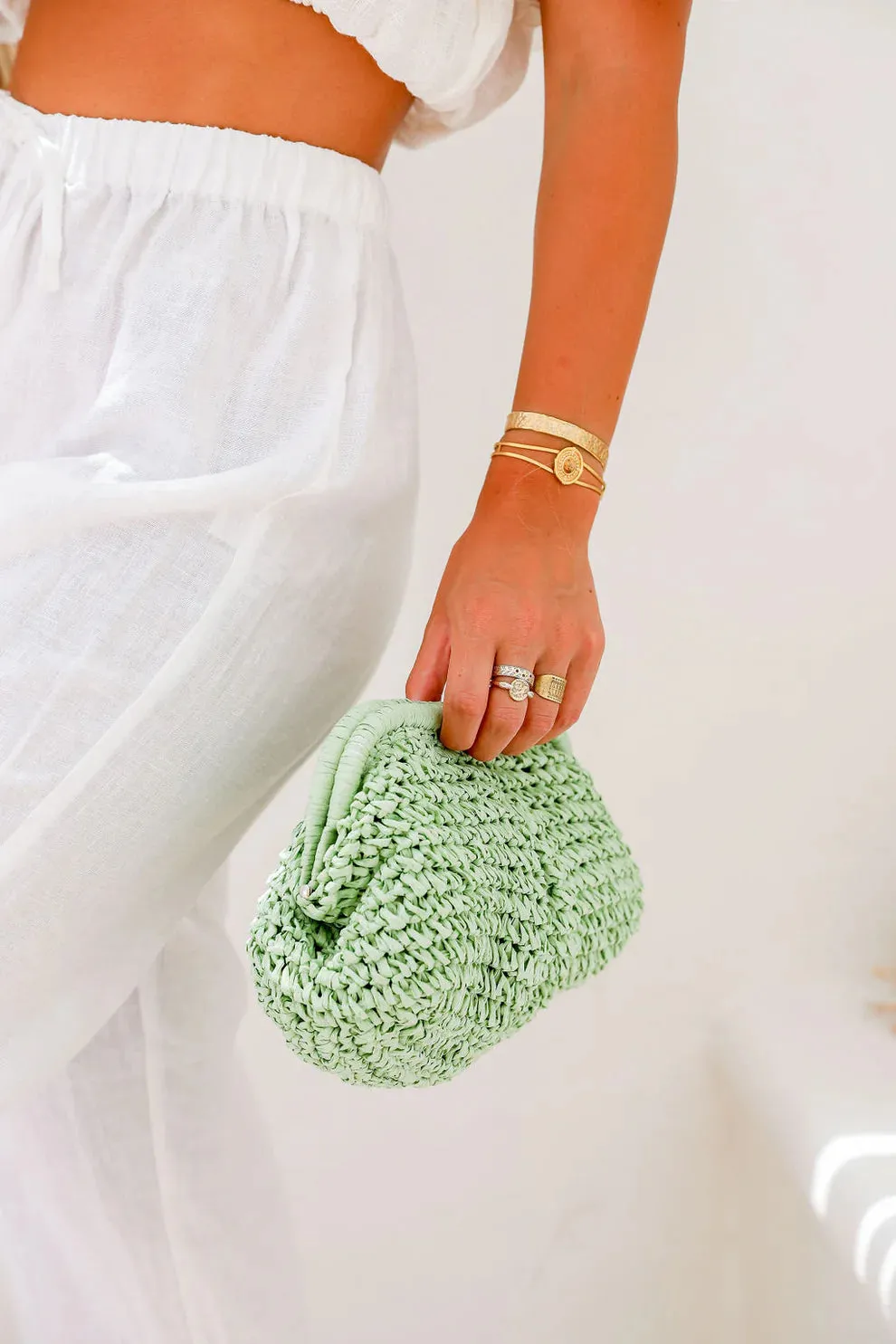 Carnival Woven Clutch