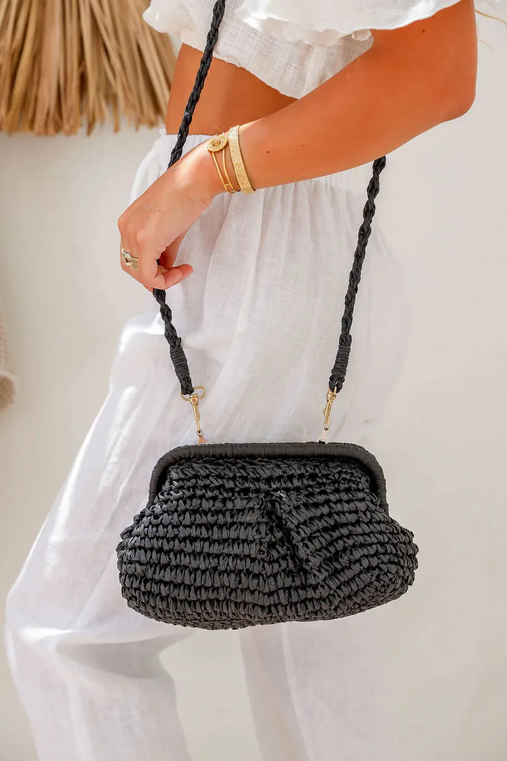 Carnival Woven Clutch