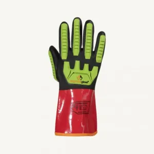 Chemical Resistant & Anti-Impact Gloves - Superior Glove Chemstop PVC Aramid Fiber & Full Nitrile Coating S15KGVNVB