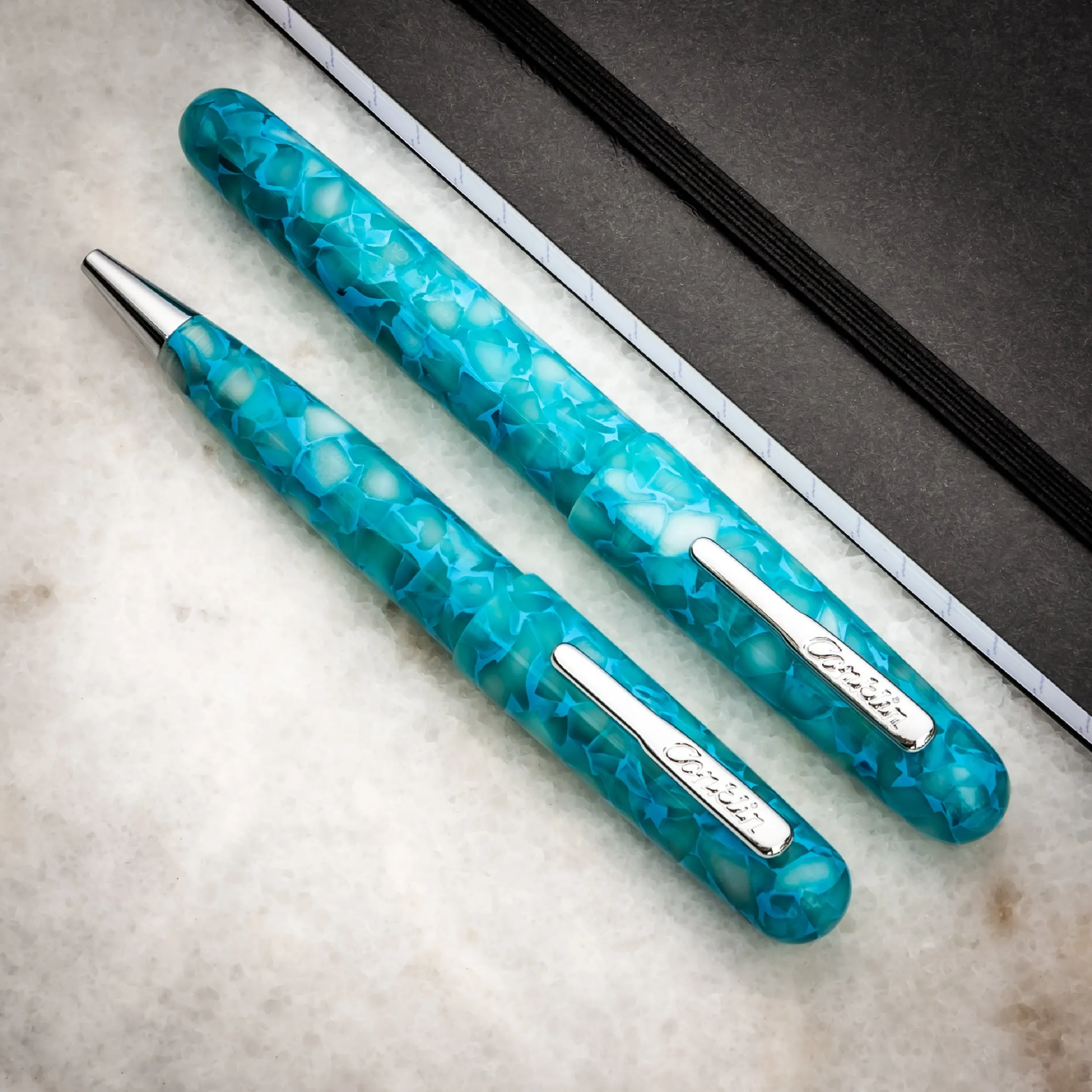 Conklin All American Ballpoint Pen in Turquoise Serenity