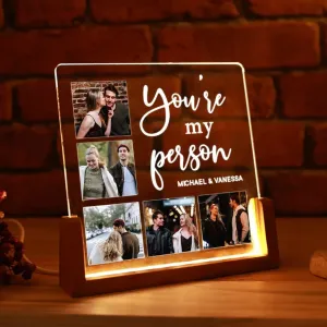 Custom Photos and Names Acrylic Lamp