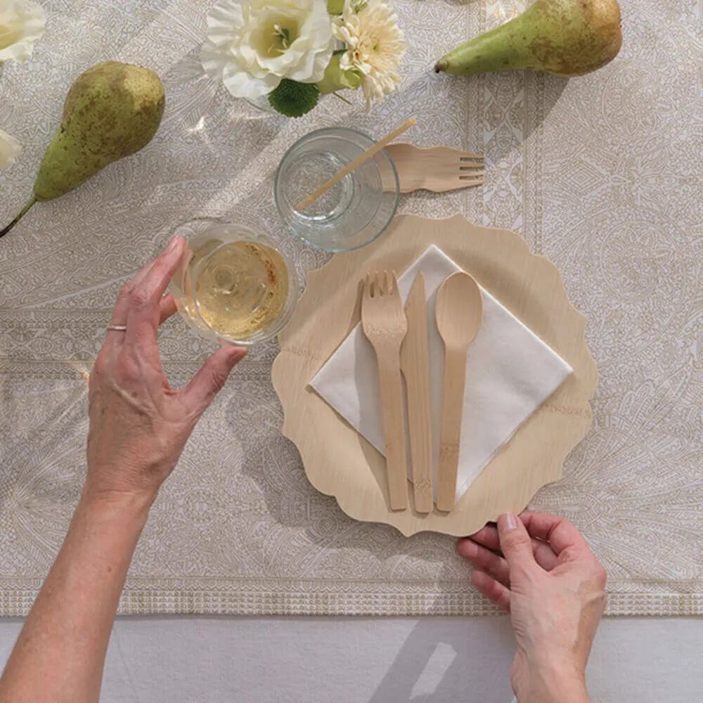 Disposable Bamboo Fancy Plates