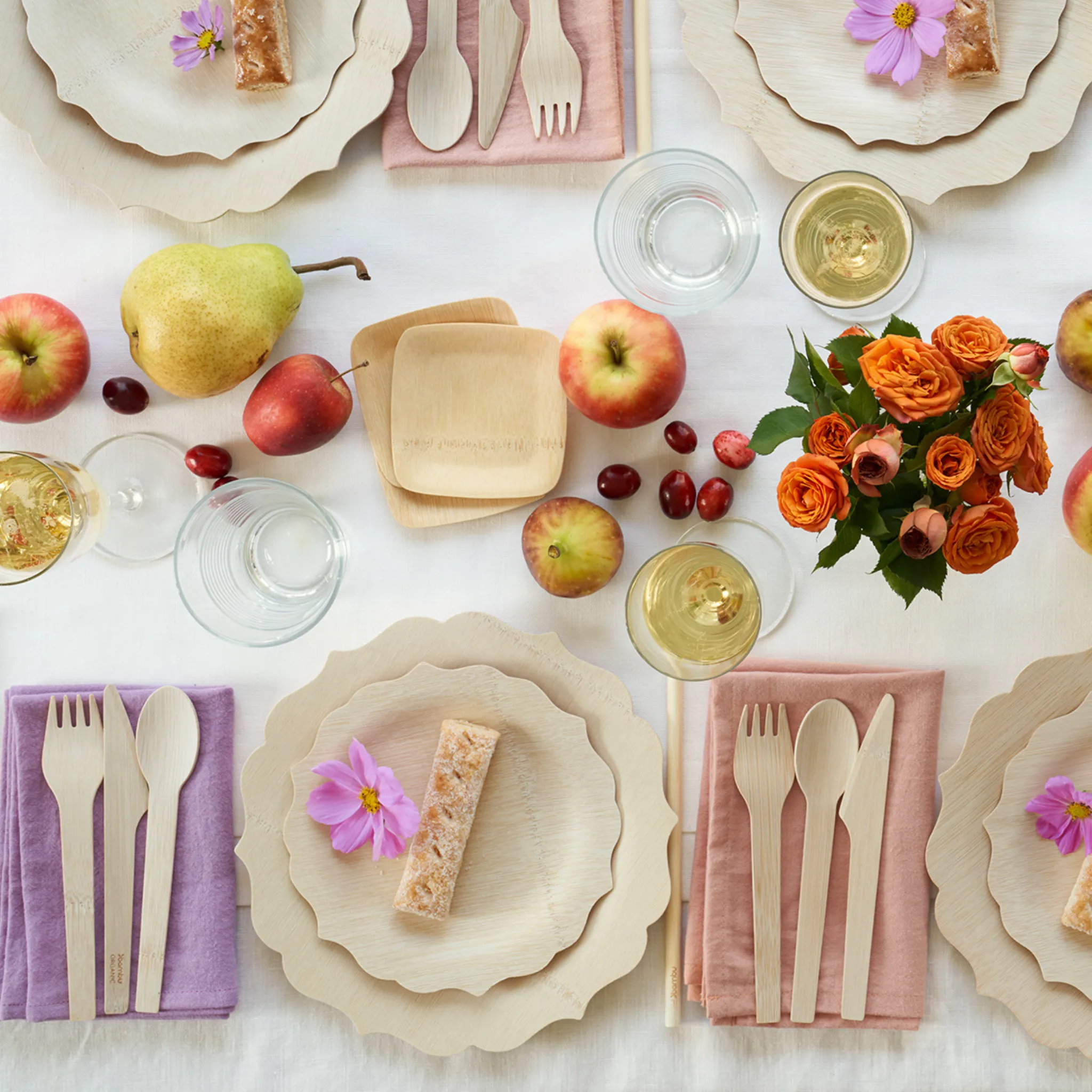 Disposable Bamboo Fancy Plates