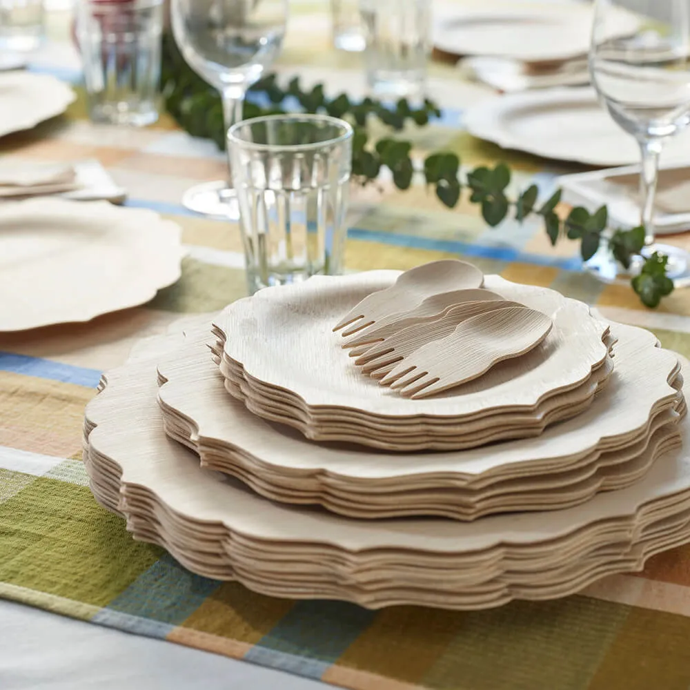 Disposable Bamboo Fancy Plates