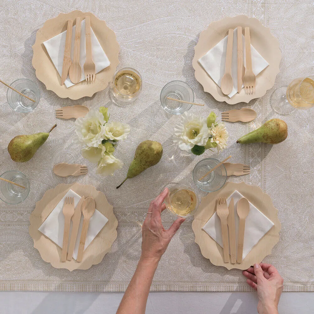Disposable Bamboo Fancy Plates