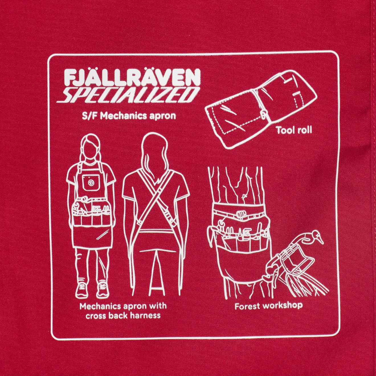 Fjallraven x Specialized Mechanics Apron Pomegranate Red