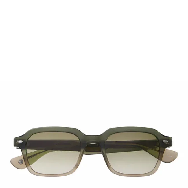 Garrett Leight OG Freddy P 49 Sunglasses Matte Cyprus Fade/Olive Gradient