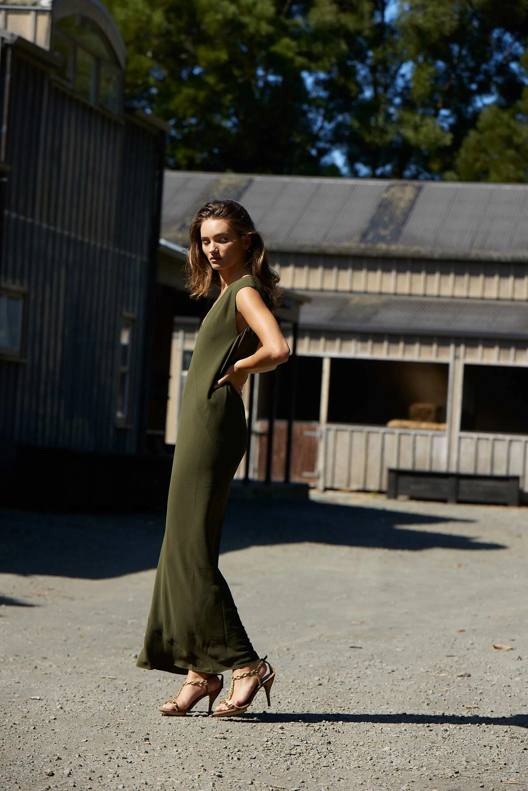 HALSTON DRESS JUNGLE