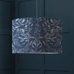 Hettie Eva Printed Lamp Shade Atlas Blue