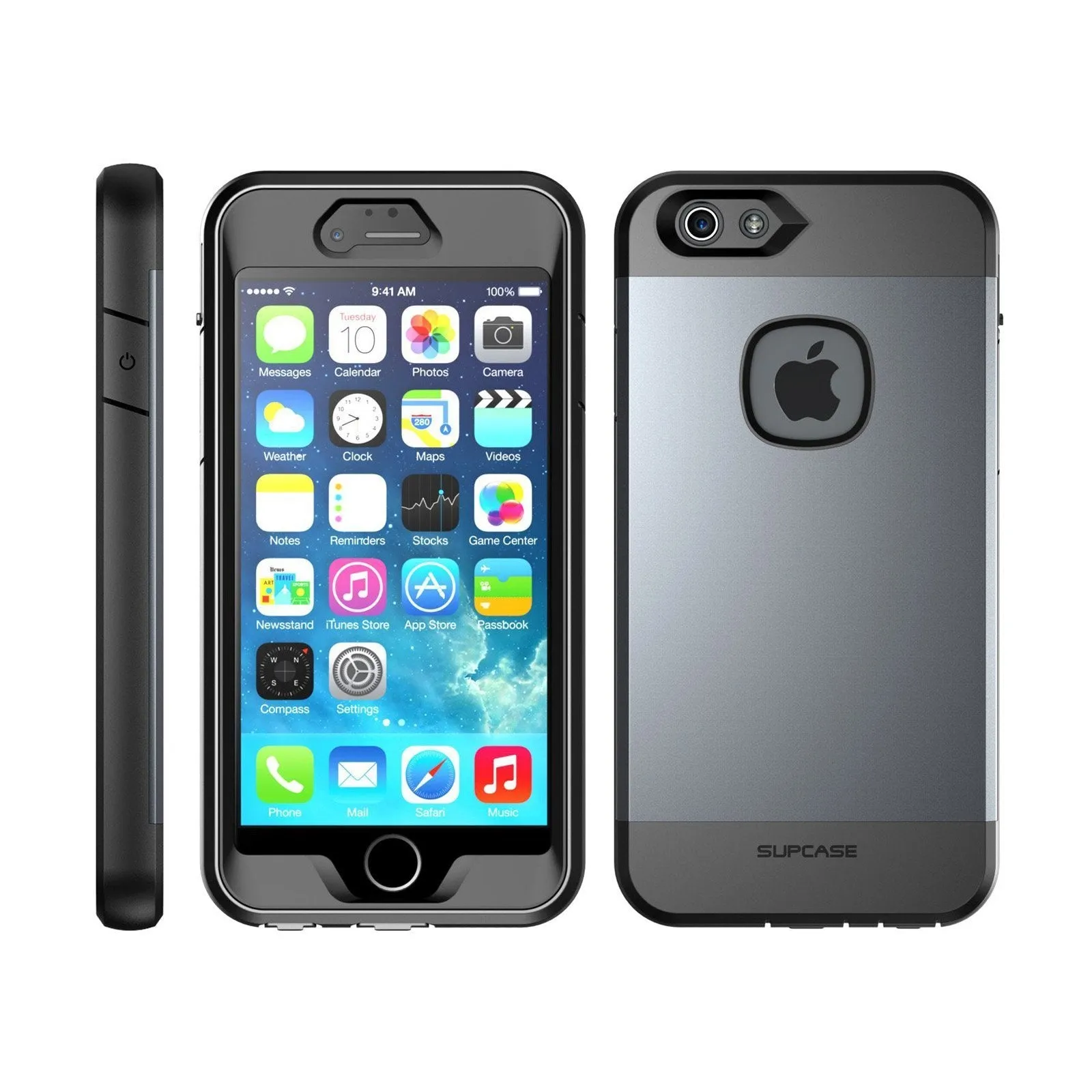 iPhone 6 Plus / 6S Plus Water Resistant Full body Protective Case-Gray/Silver/Gold