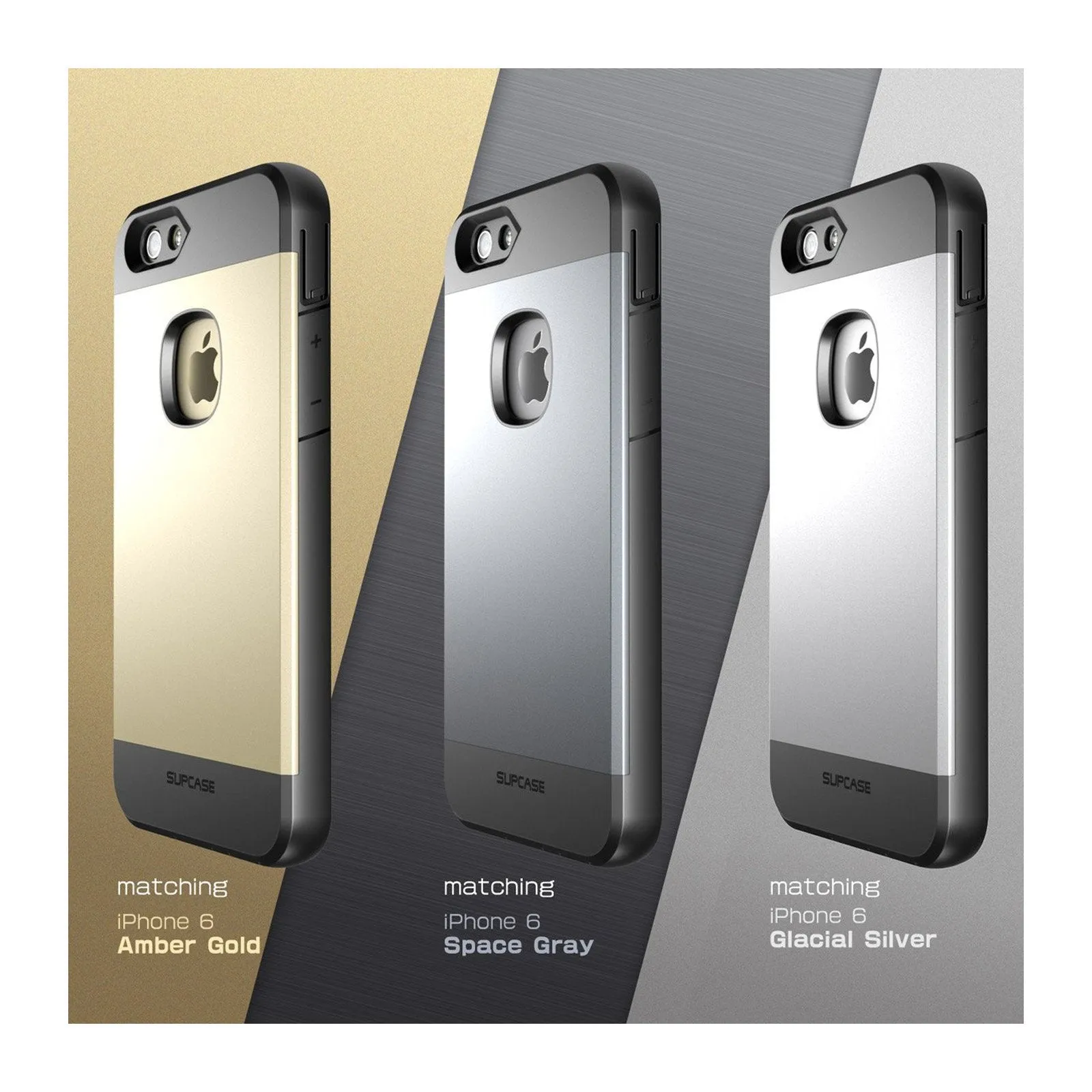 iPhone 6 Plus / 6S Plus Water Resistant Full body Protective Case-Gray/Silver/Gold