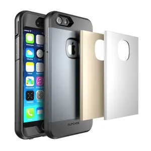 iPhone 6 Plus / 6S Plus Water Resistant Full body Protective Case-Gray/Silver/Gold