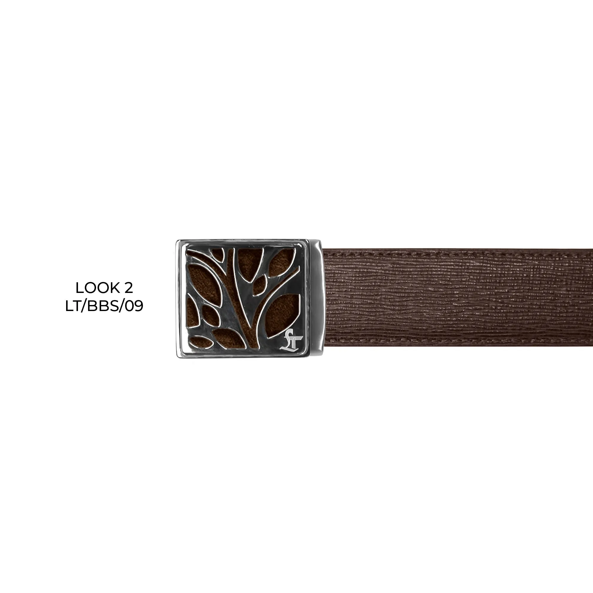 Italian Wood Finish | Italian Leather Belt for Men | Color: Brown