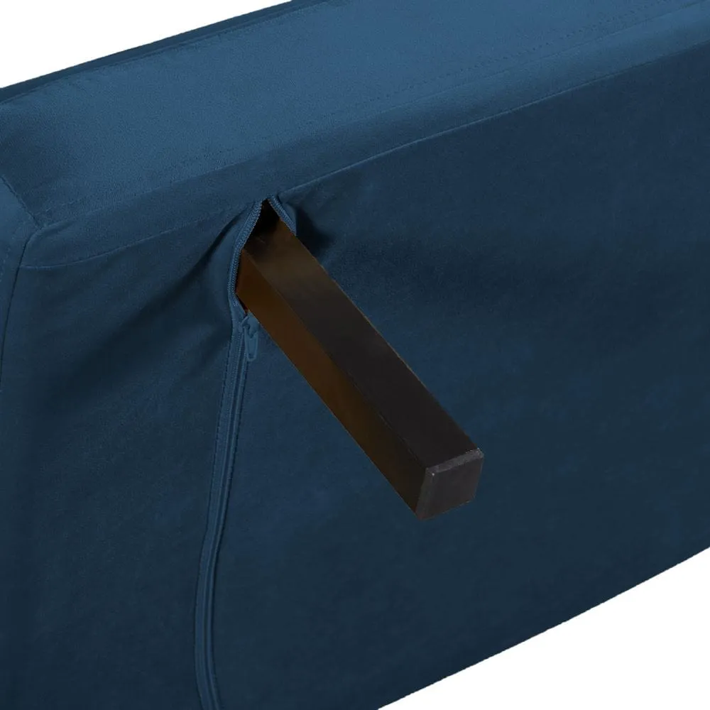 Jola Velvet Foldable 2 Seater Sofa Bed with Pillows