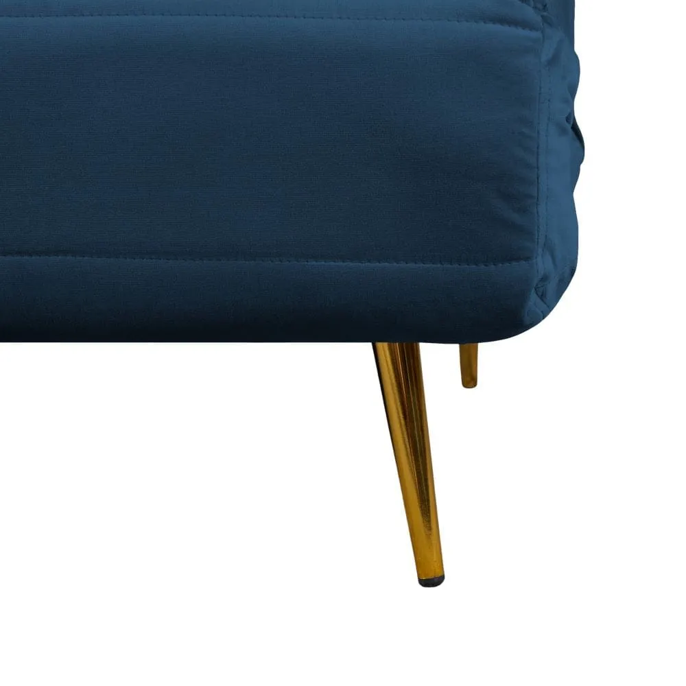 Jola Velvet Foldable 2 Seater Sofa Bed with Pillows