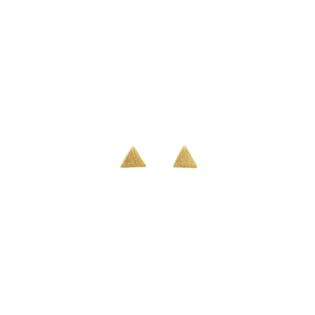 Koa Triangle Studs