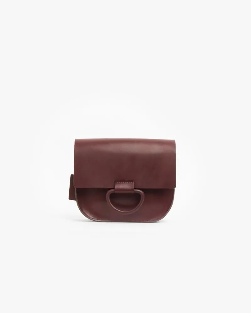 Logan Saddle Bag in Oxblood
