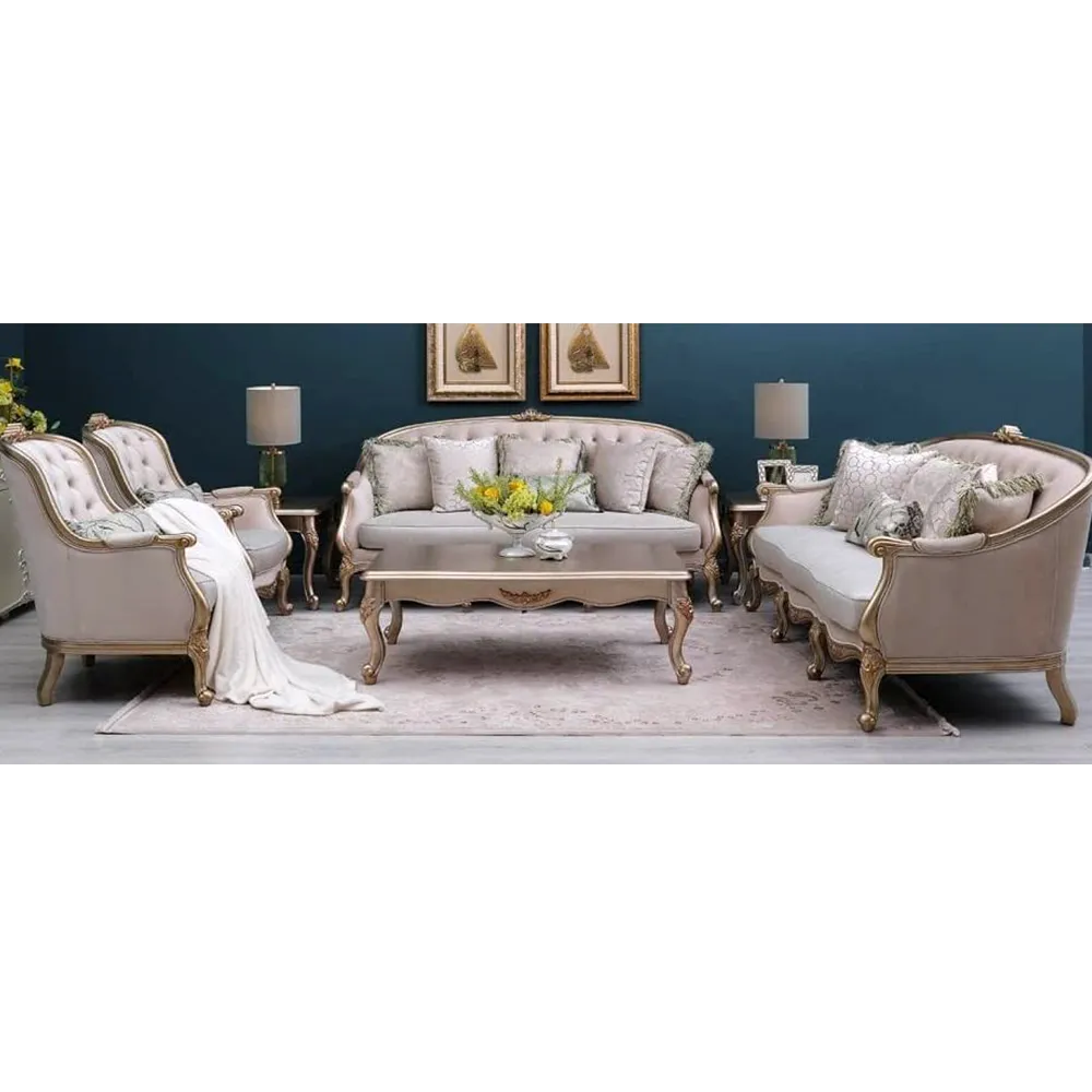 Luxury Design Traditional Quinton Carving Sofa Set