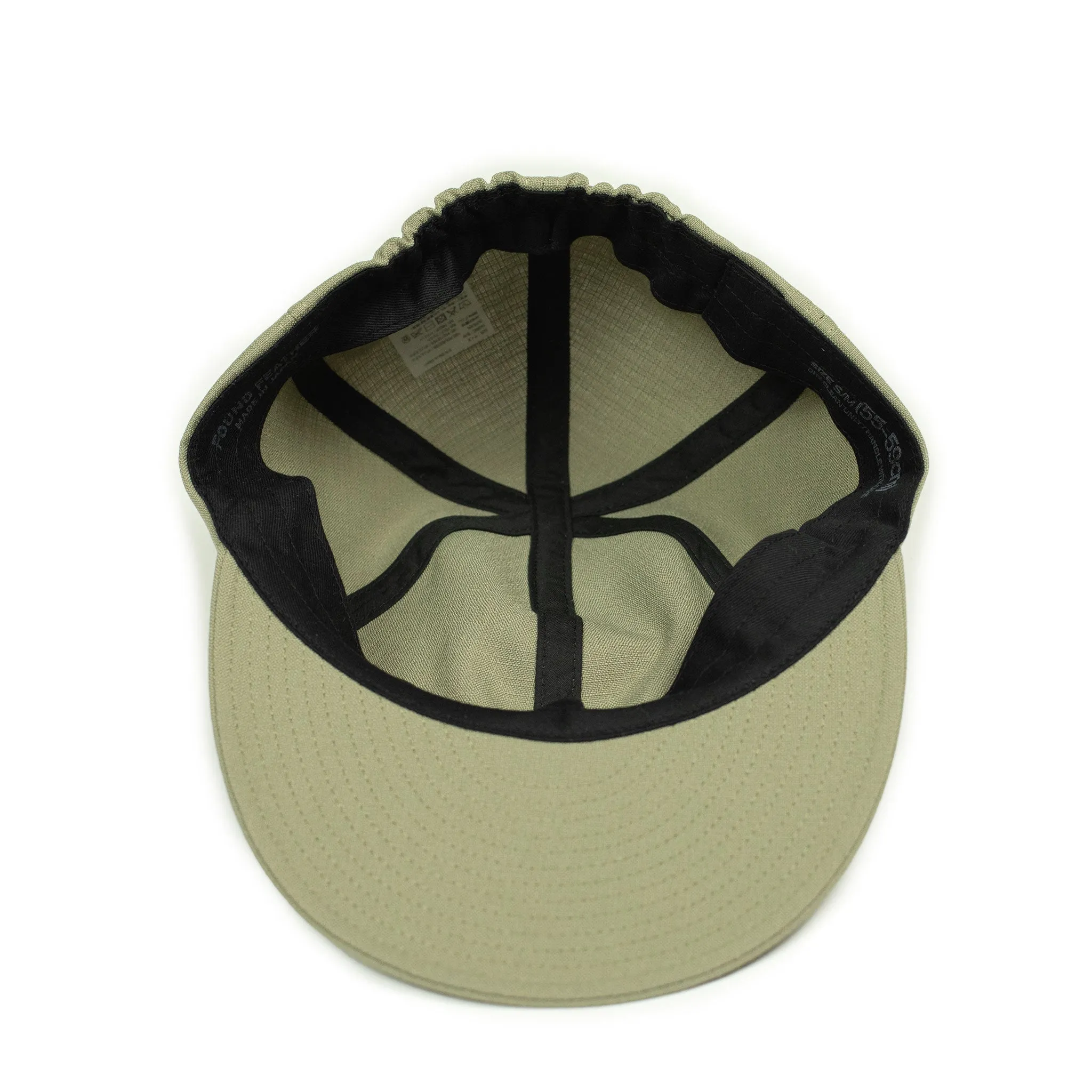 Mechanic cap in pale green poly kimono ripstop