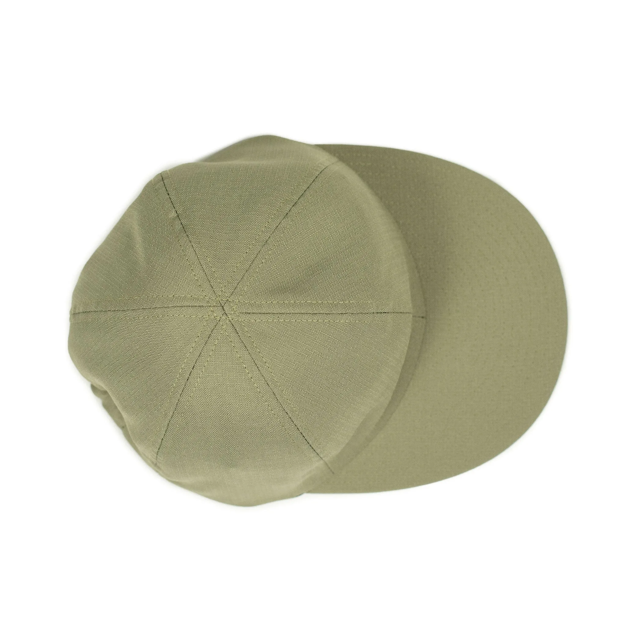 Mechanic cap in pale green poly kimono ripstop