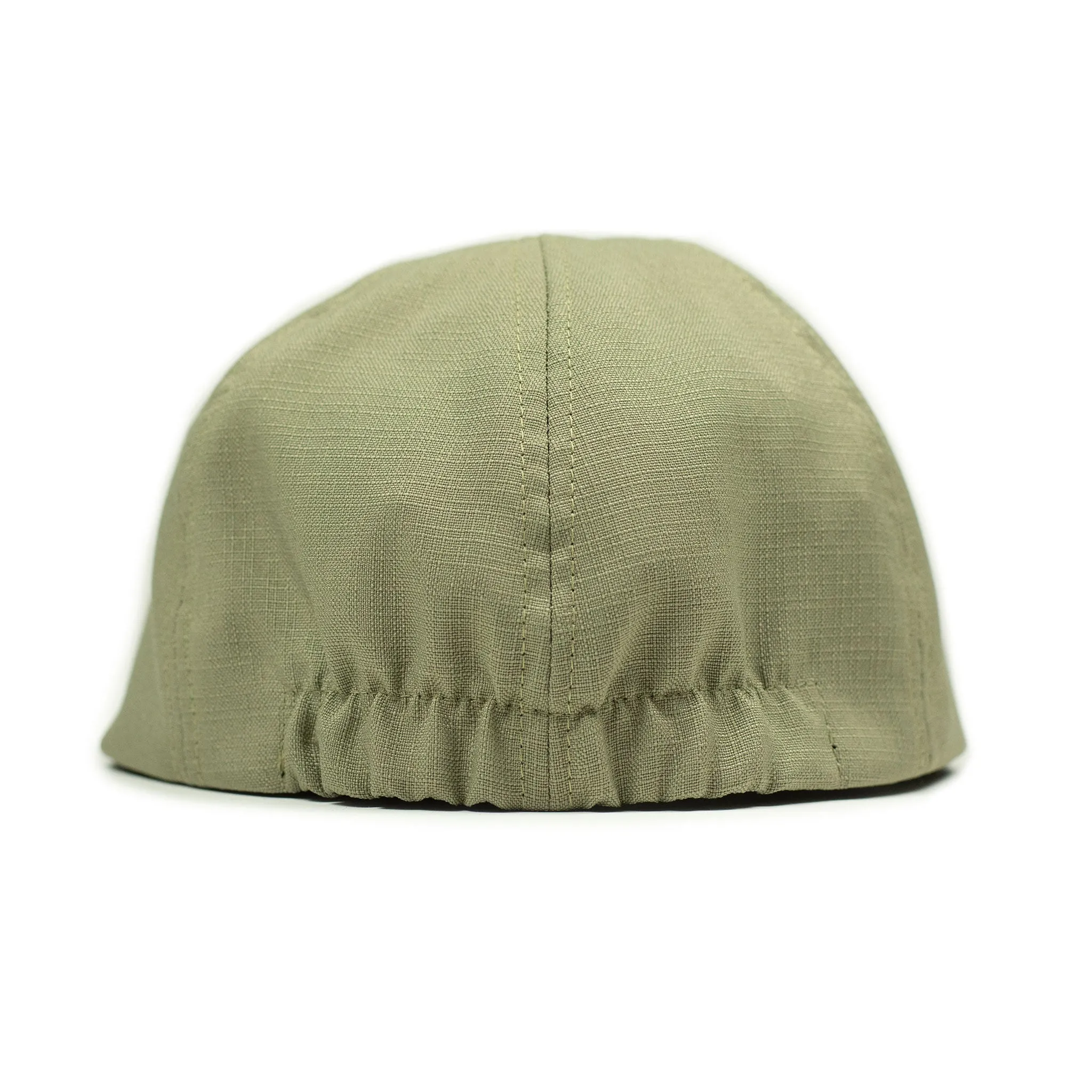 Mechanic cap in pale green poly kimono ripstop