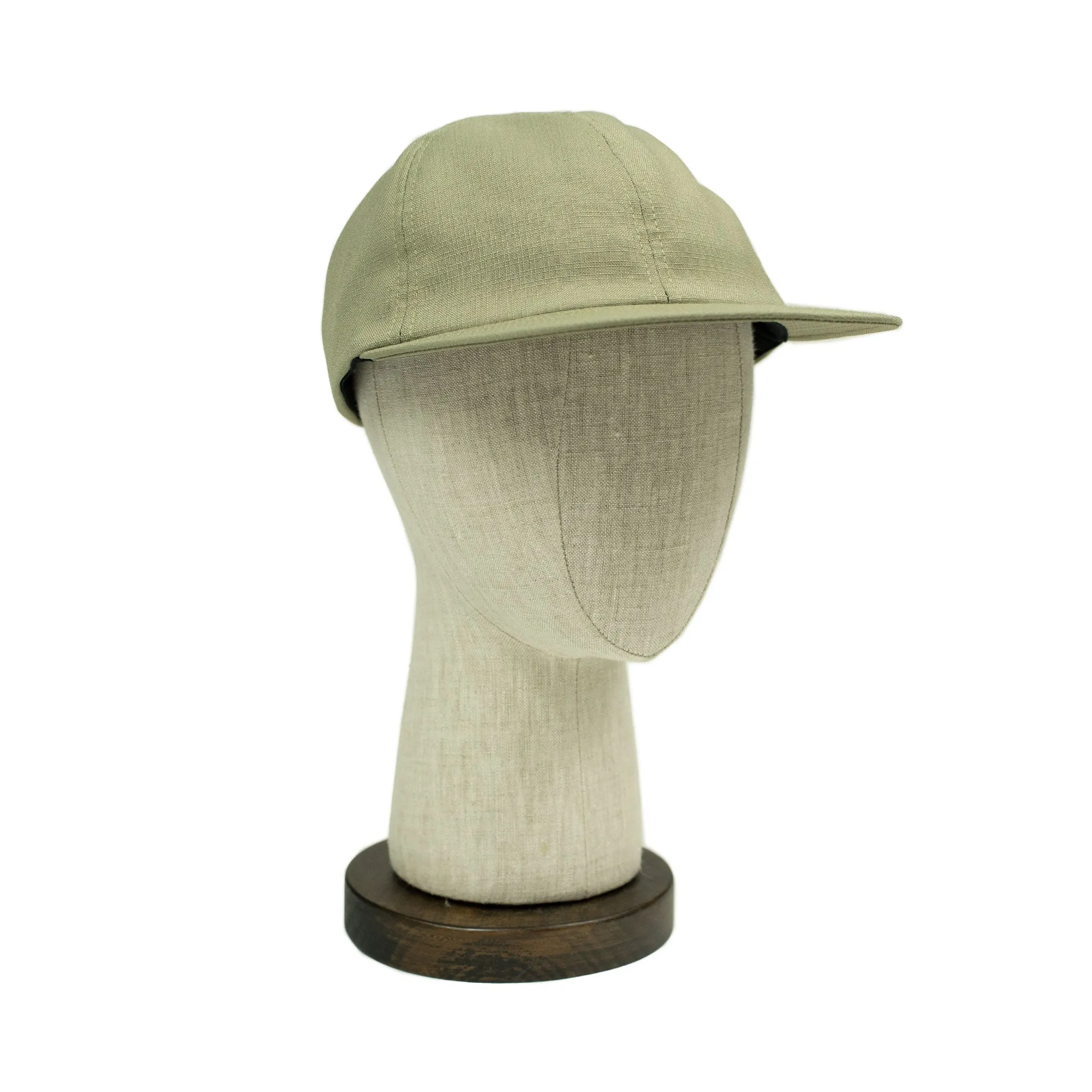 Mechanic cap in pale green poly kimono ripstop