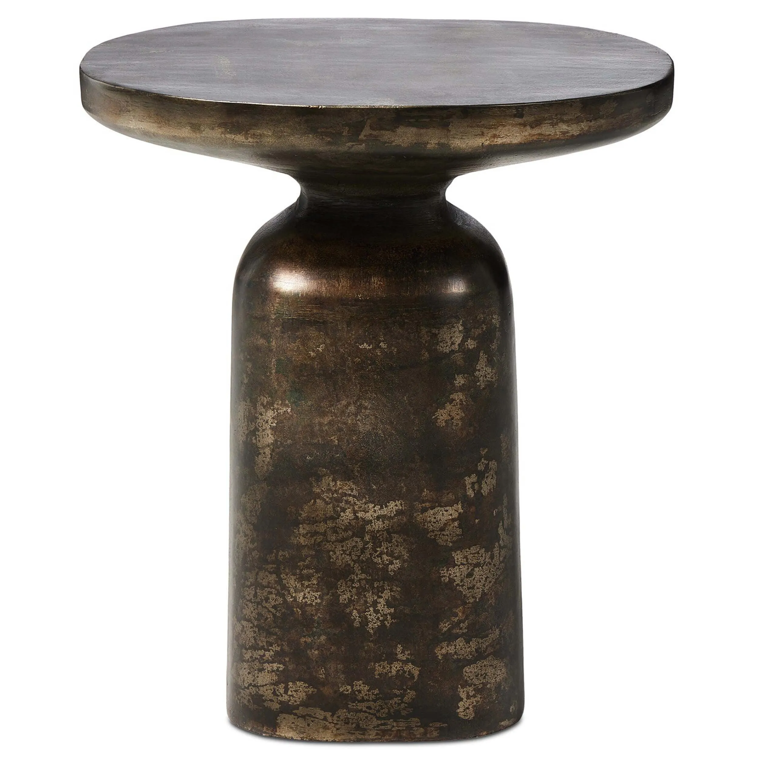 Odessa End Table, Distressed Bronze