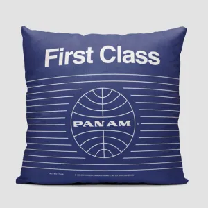 Pan Am First Class - Throw Pillow