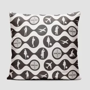 Pan Am Silhouette - Throw Pillow