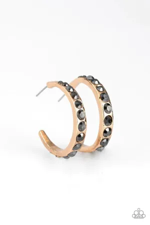 Paparazzi Earring ~ Welcome To Glam Town - Gold