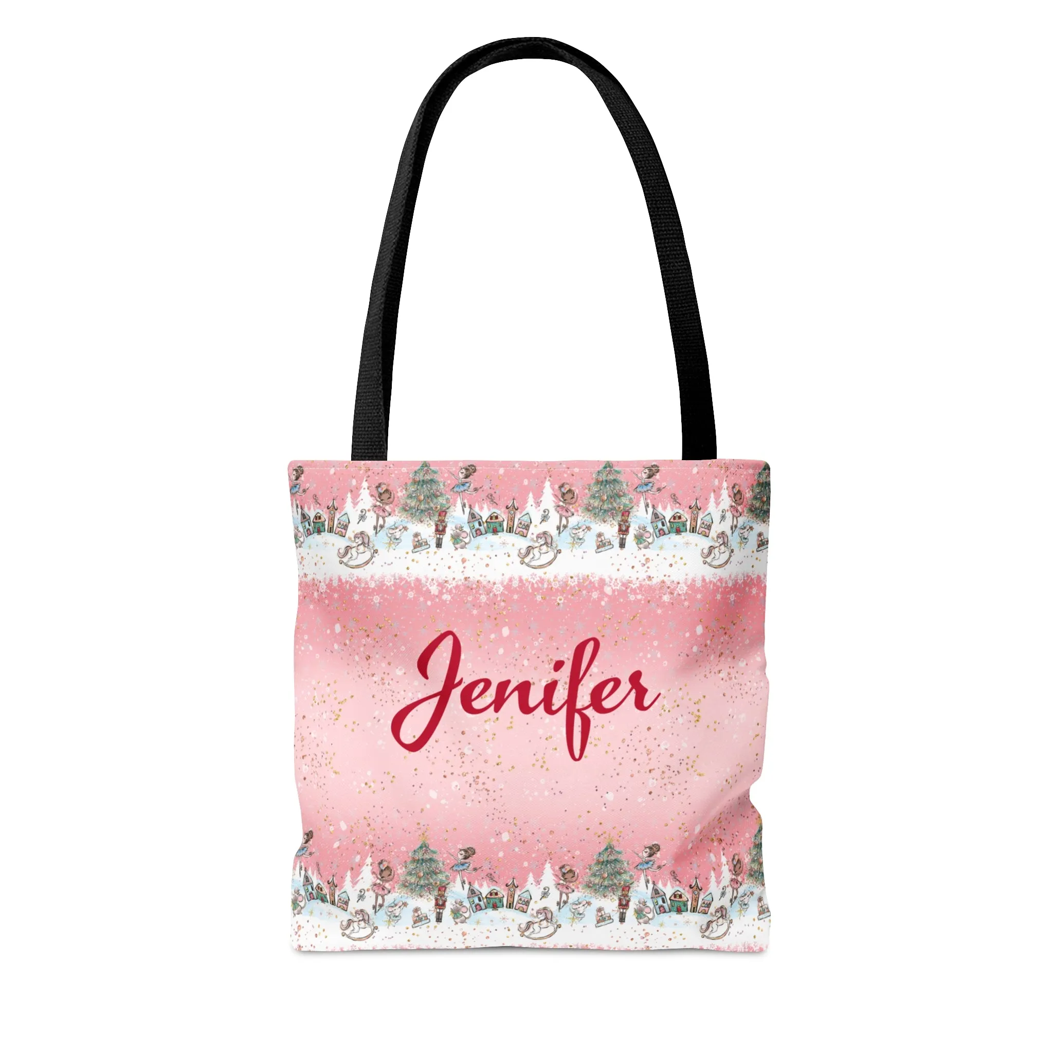 Personalised Tote Bag, Nutcracker Pink Christmas Tote bag