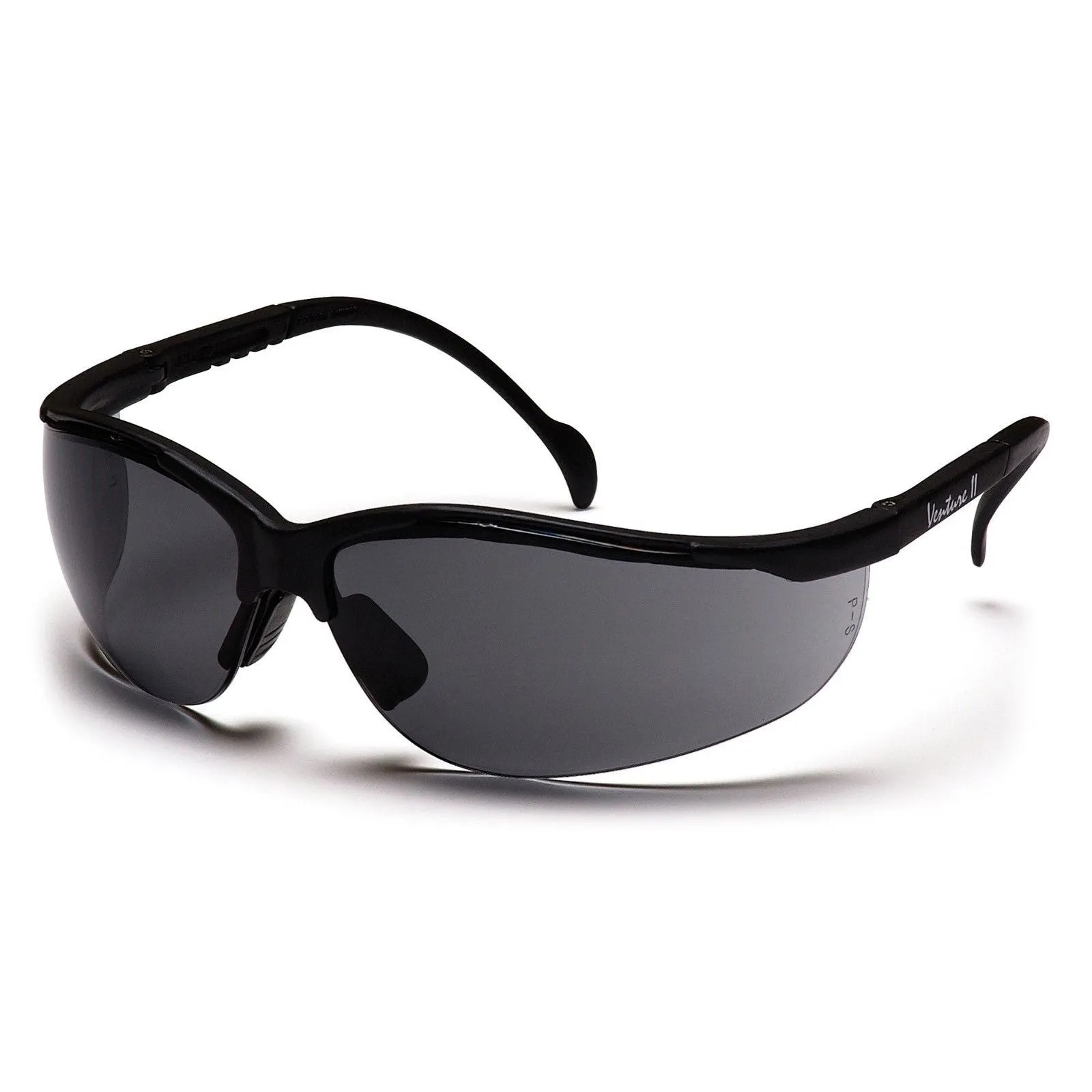 PYRAMEX SAFETY SB1820S Venture II Safety Glasses Gray Lens, Black Frame