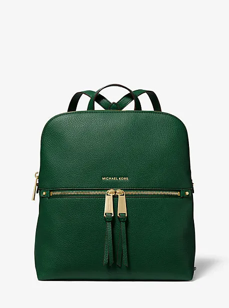 Rhea Medium Pebbled Slim Backpack