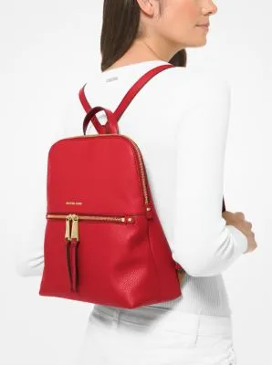 Rhea Medium Pebbled Slim Backpack