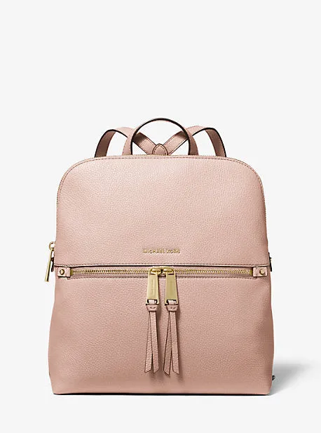 Rhea Medium Pebbled Slim Backpack