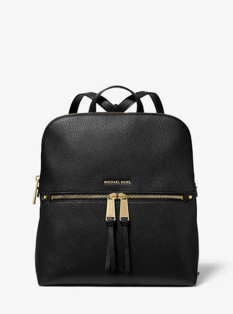 Rhea Medium Pebbled Slim Backpack