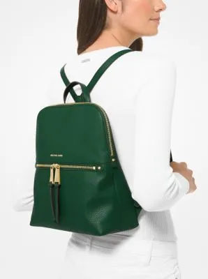 Rhea Medium Pebbled Slim Backpack