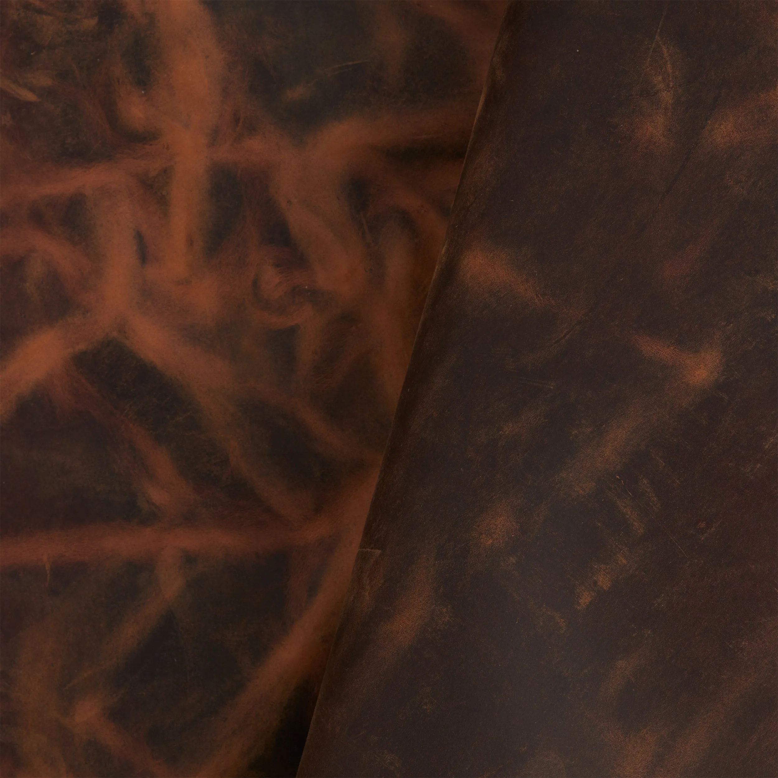 Rustic Tri-Cut Cowhide