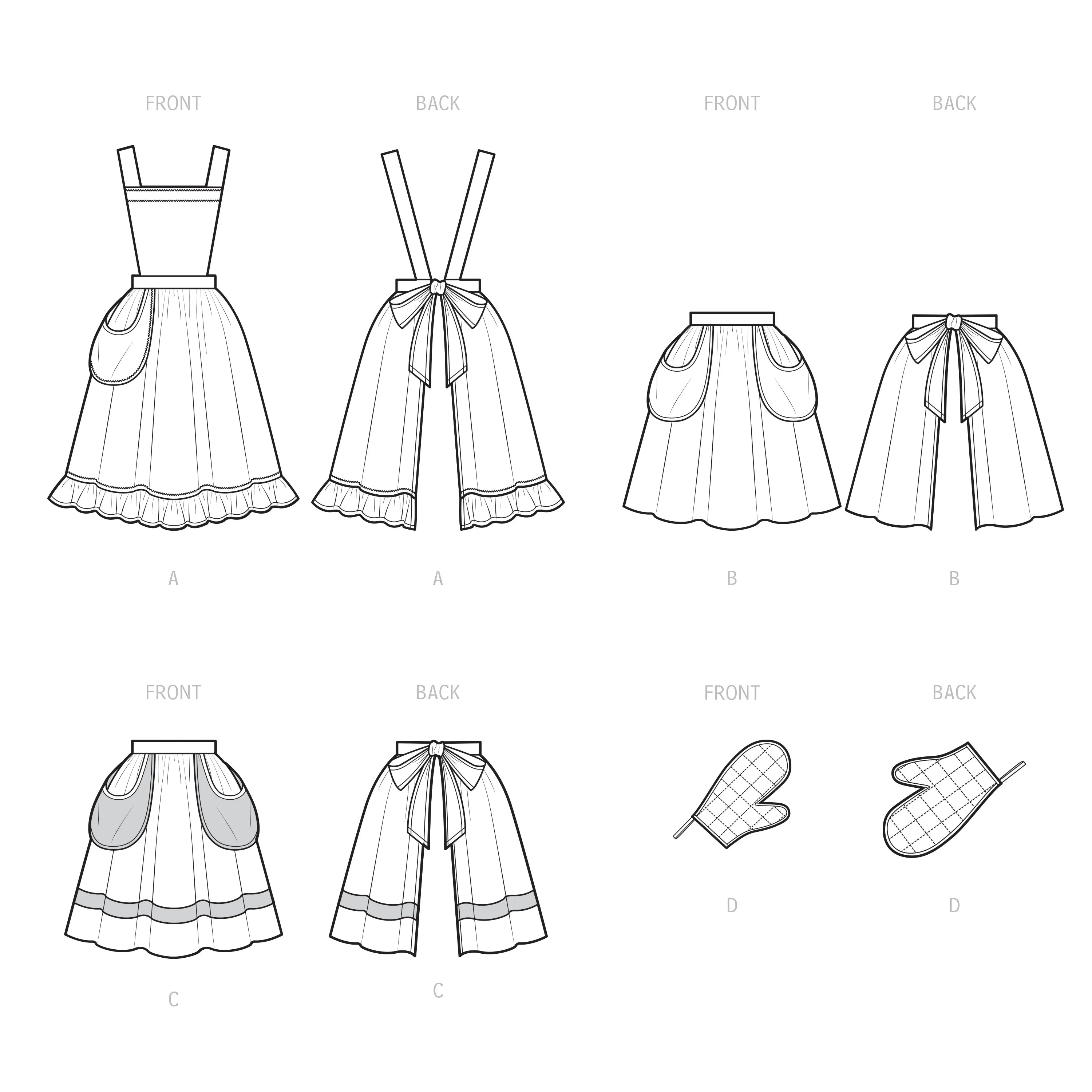Simplicity Pattern S9496 Misses' Vintage Apron