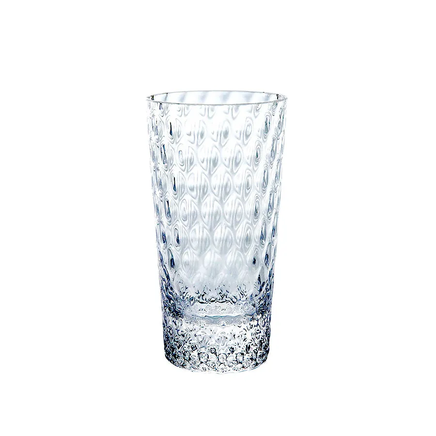 Sugahara Kirameki Quilt textured highball glass