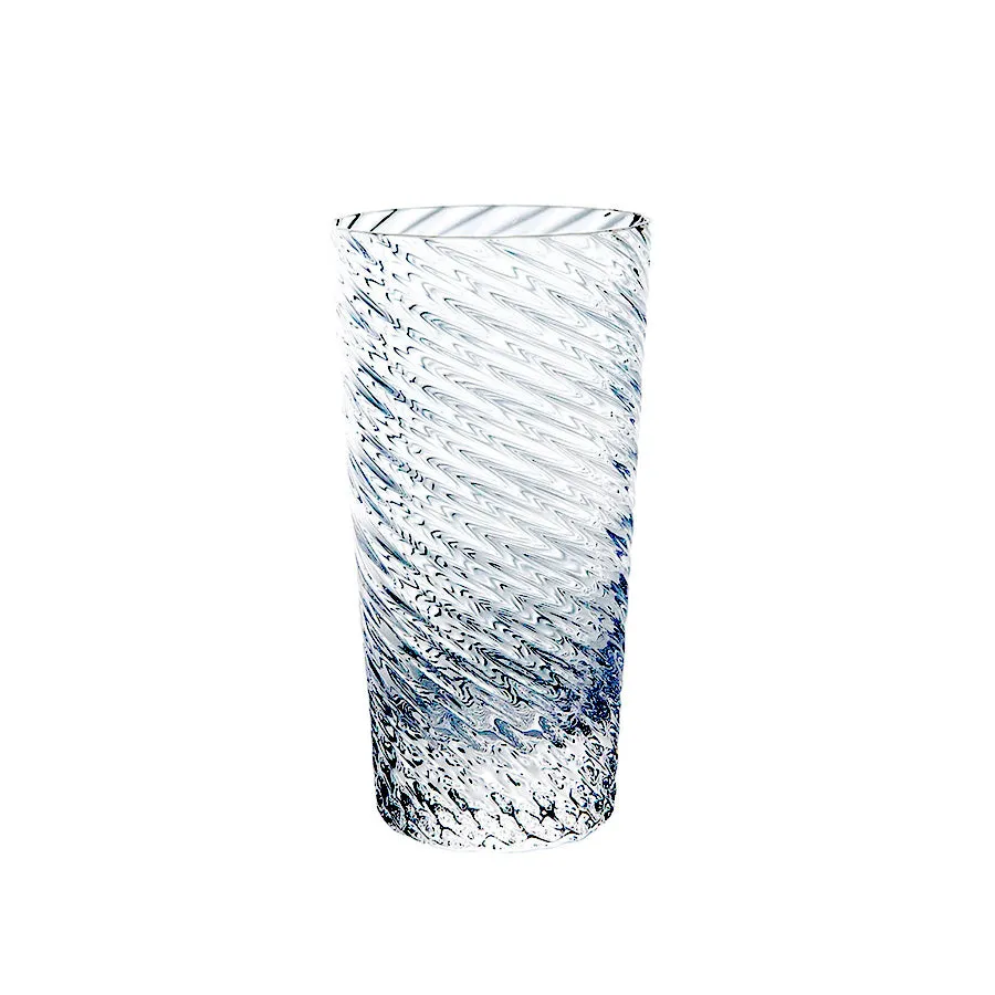 Sugahara Kirameki Twister textured highball glass