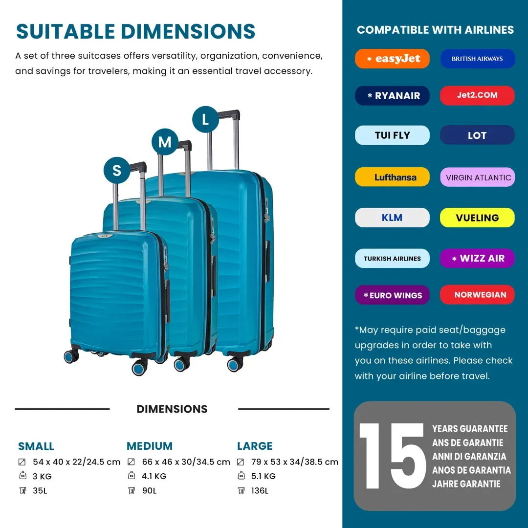 Sunwave - Suitcase Expandable Hard-Shell 4 Spinner Wheels