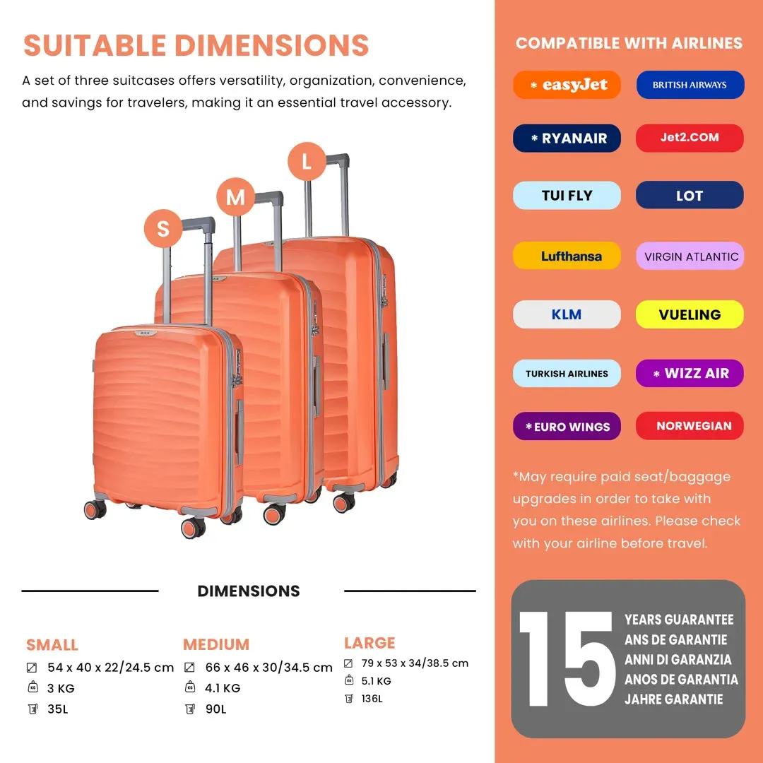 Sunwave - Suitcase Expandable Hard-Shell 4 Spinner Wheels